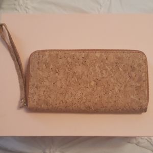 Corature cork wristlet